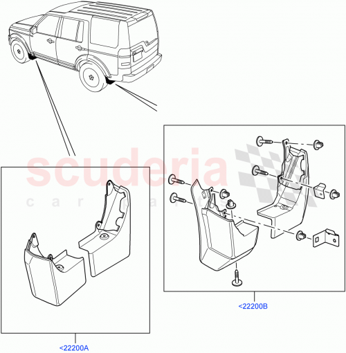 Part Diagram for Land Rover VPLAP0017