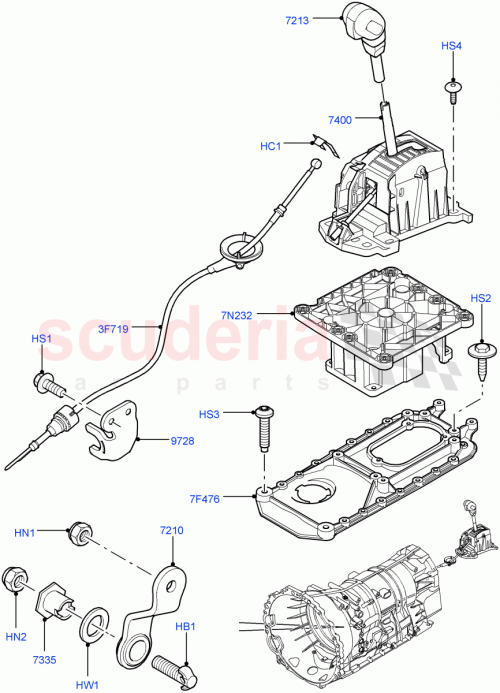 Part Diagram for Land Rover UYP500030