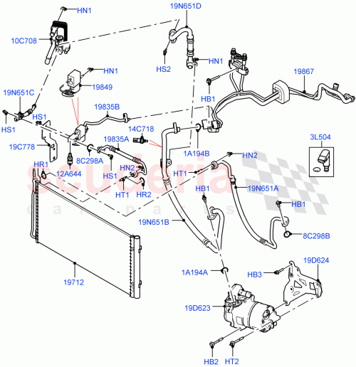 Part Diagram for Land Rover LR150025