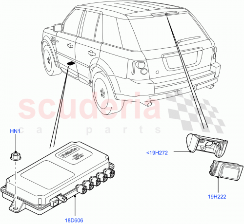 Part Diagram for Land Rover LR021942