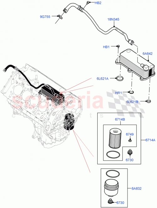 Part Diagram for Land Rover LR158316