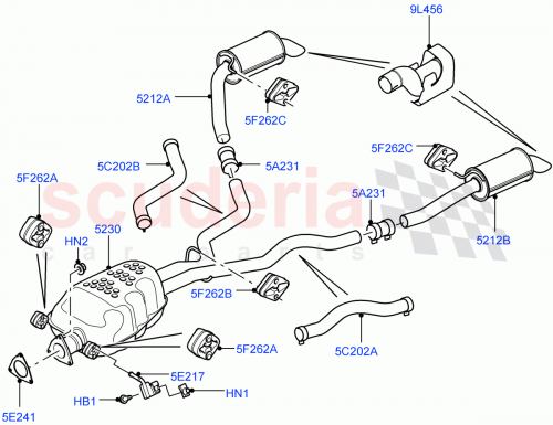 Part Diagram for Land Rover LR050950