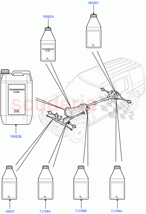 Part Diagram for Land Rover TYK500030