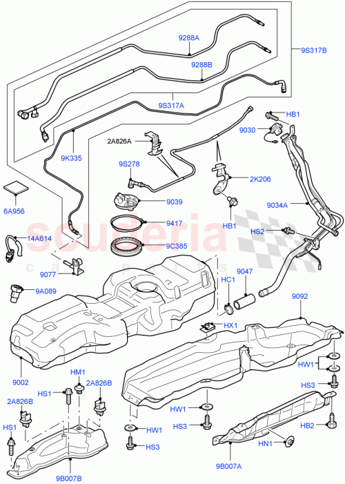 Part Diagram for Land Rover LR021822
