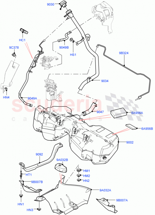 Part Diagram for Land Rover LR149834
