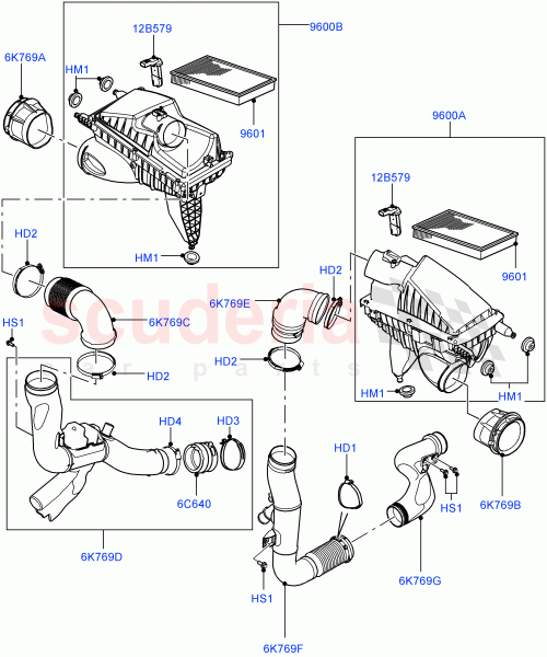 Part Diagram for Land Rover LR033009