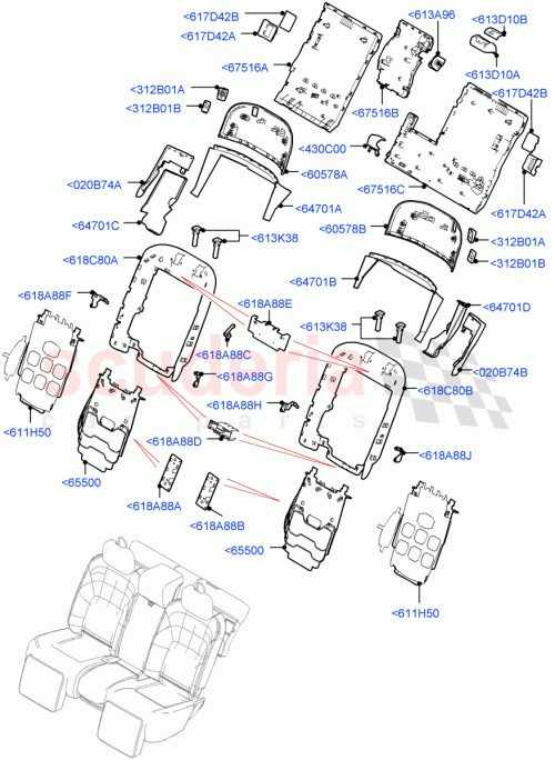 Part Diagram for Land Rover LR110656