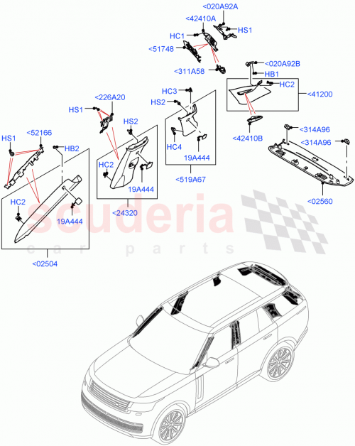 Part Diagram for Land Rover LR151752