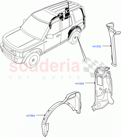 Part Diagram for Land Rover LR051729