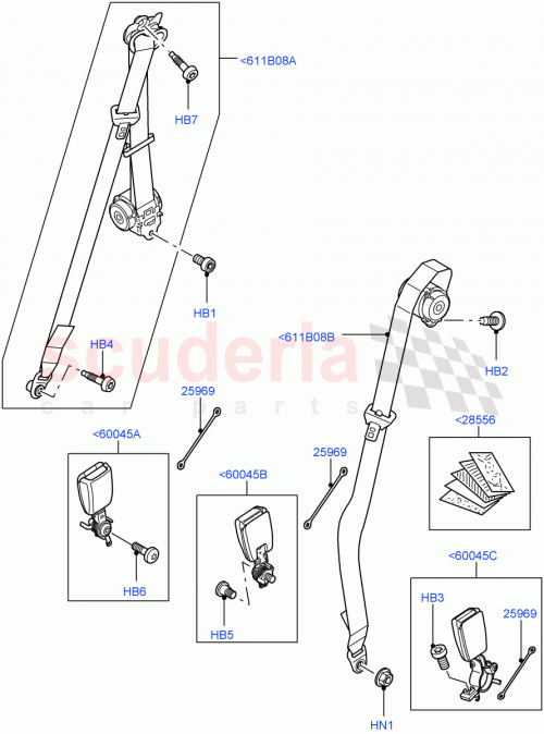 Part Diagram for Land Rover LR056625
