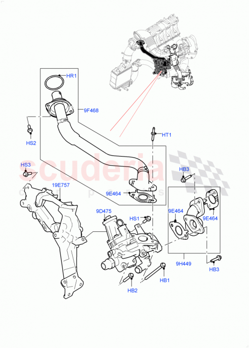 Part Diagram for Land Rover LR111536