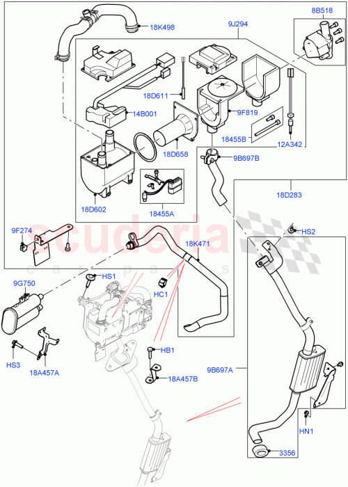 Part Diagram for Land Rover LR087503