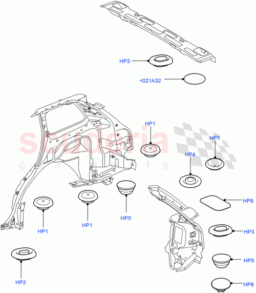 Part Diagram for Land Rover AYB100760