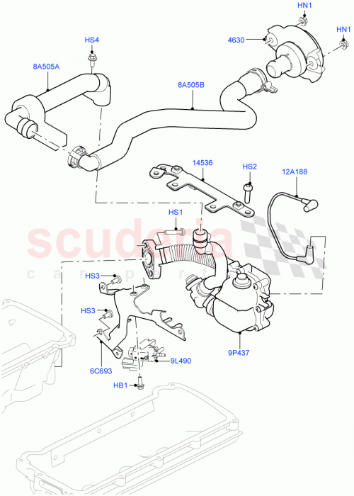 Part Diagram for Land Rover LR045357