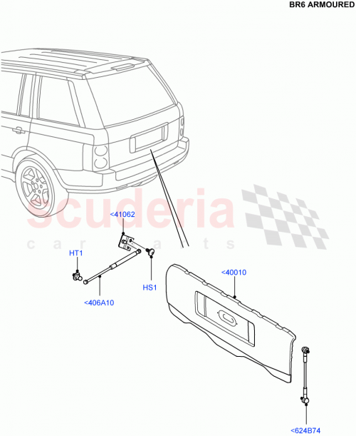Part Diagram for Land Rover BHU760060