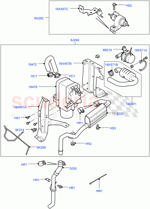 Part Diagram for Land Rover PYC101890