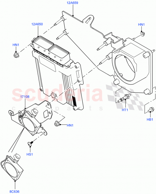 Part Diagram for Land Rover LR051156