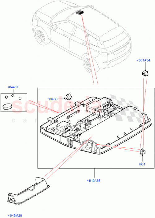 Part Diagram for Land Rover LR126694