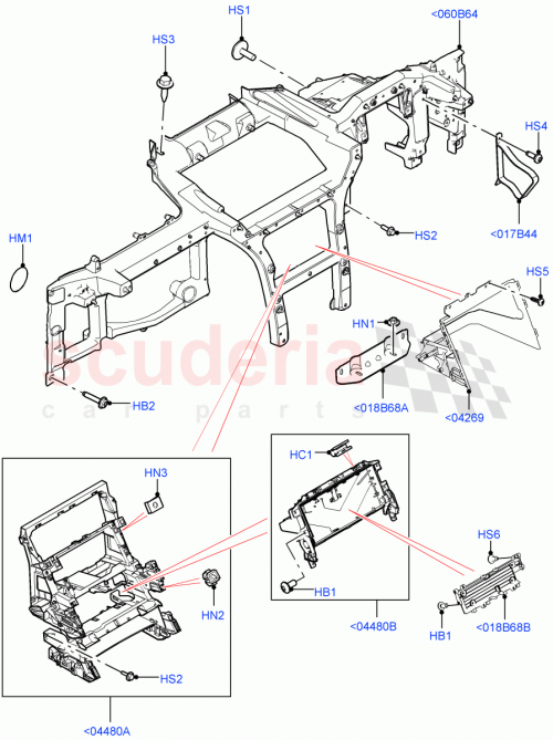 Part Diagram for Land Rover LR142527