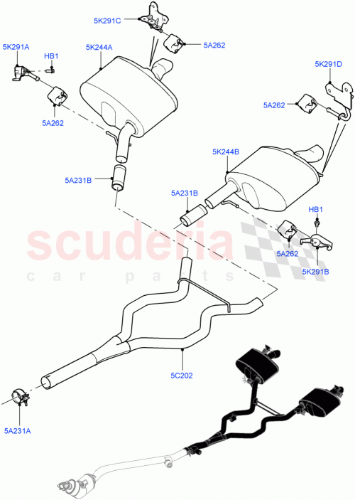 Part Diagram for Land Rover LR105235