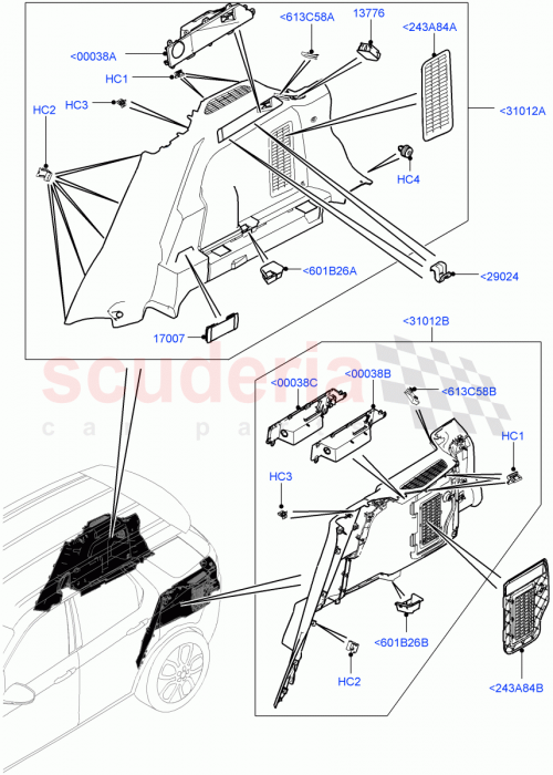 Part Diagram for Land Rover LR076957