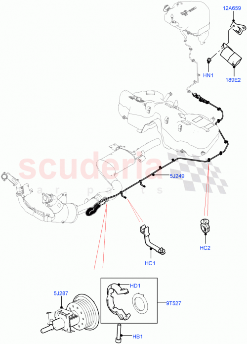 Part Diagram for Land Rover LR091649