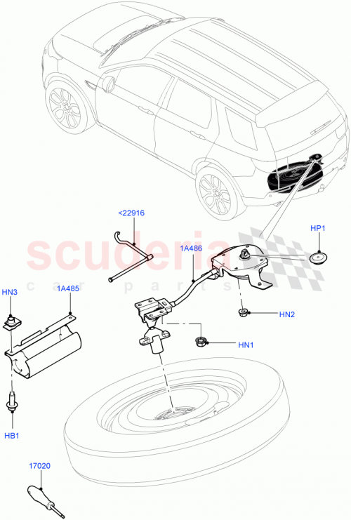 Part Diagram for Land Rover LR105249