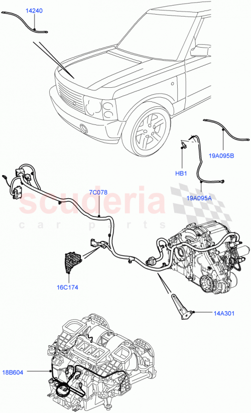 Part Diagram for Land Rover YME500110