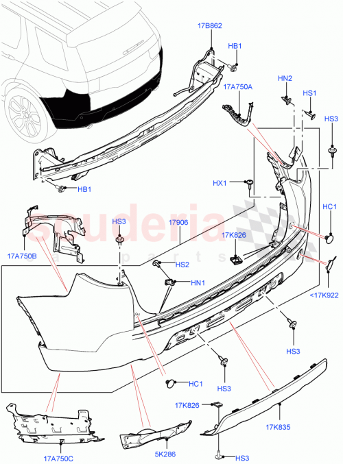 Part Diagram for Land Rover LR096609