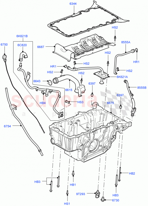 Part Diagram for Land Rover LR002466