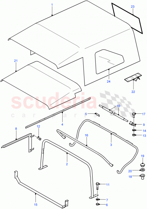 Part Diagram for Land Rover LR010648