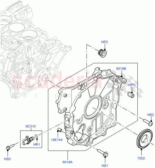 Part Diagram for Land Rover LR125452