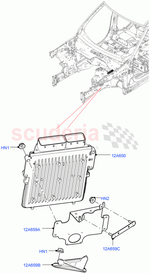 Part Diagram for Land Rover LR124659