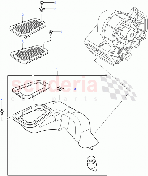 Part Diagram for Land Rover AWR2214