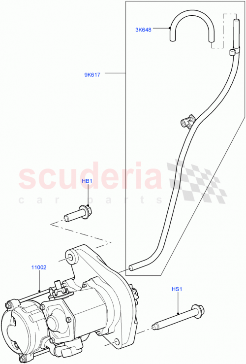 Part Diagram for Land Rover LR030889