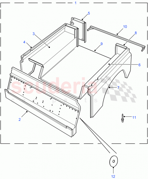 Part Diagram for Land Rover ALA710550