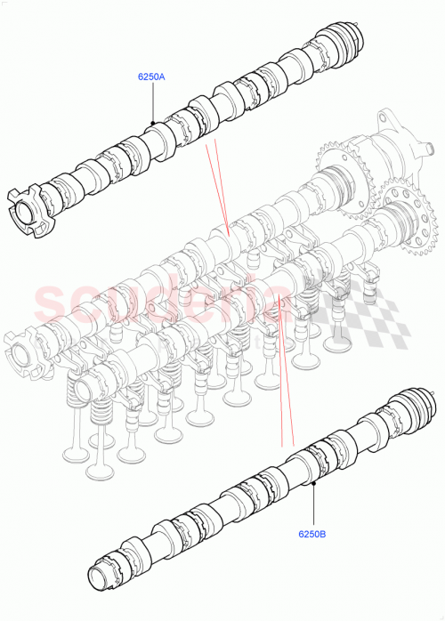 Part Diagram for Land Rover LR167855