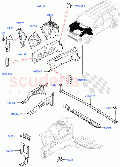 Part Diagram for Land Rover LR136650