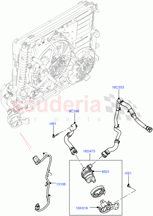 Part Diagram for Land Rover LR140875