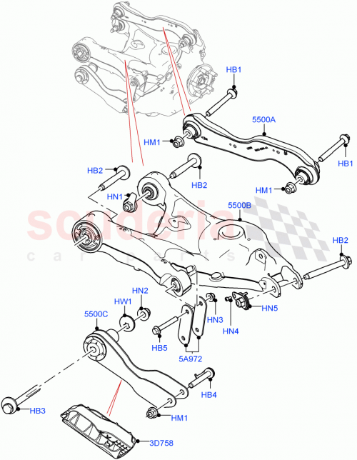 Part Diagram for Land Rover LR141958