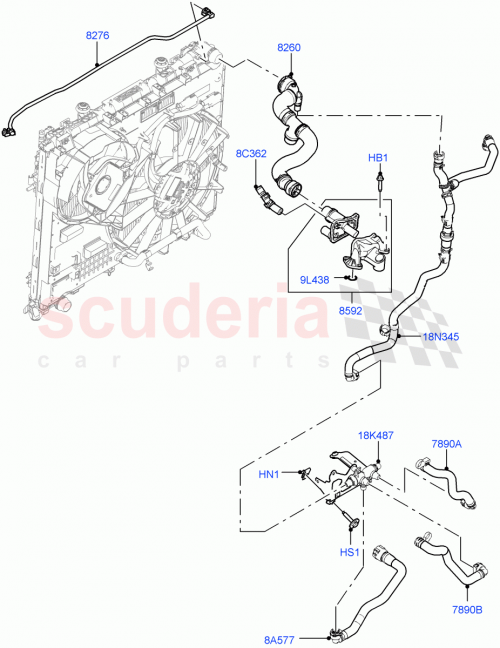 Part Diagram for Land Rover LR113130