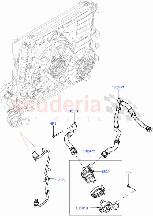 Part Diagram for Land Rover LR141062