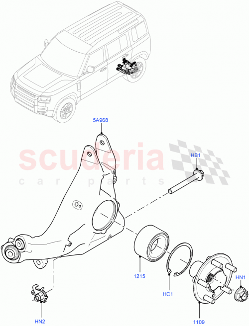 Part Diagram for Land Rover LR168185