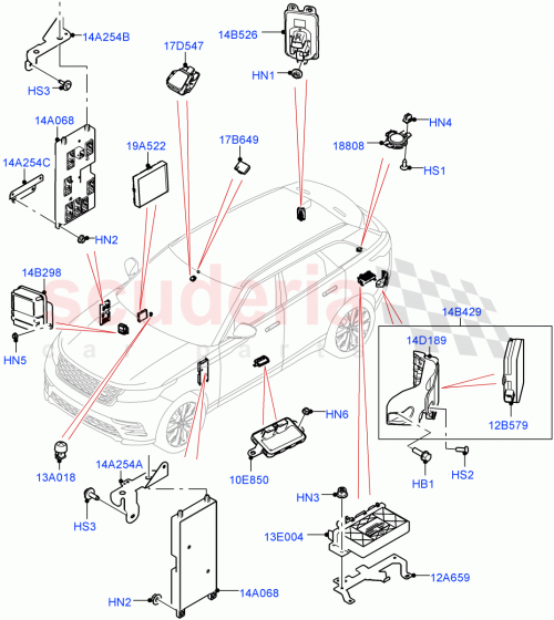 Part Diagram for Land Rover LR142322