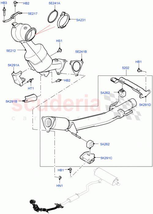 Part Diagram for Land Rover LR115607