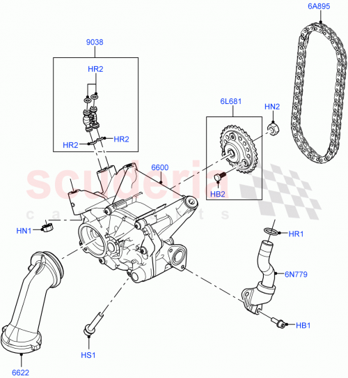 Part Diagram for Land Rover LR158655