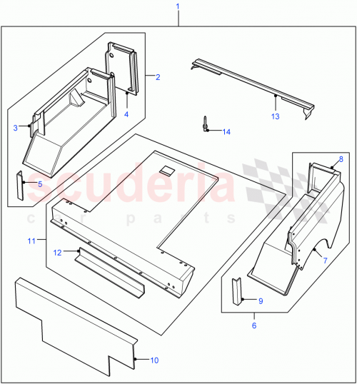 Part Diagram for Land Rover ABB710080