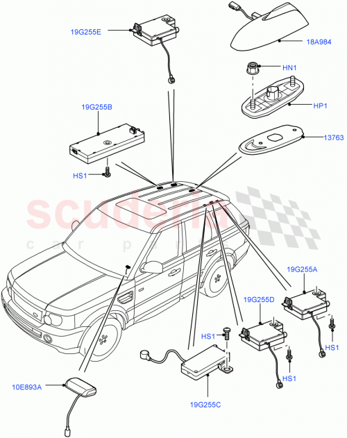 Part Diagram for Land Rover LR016258
