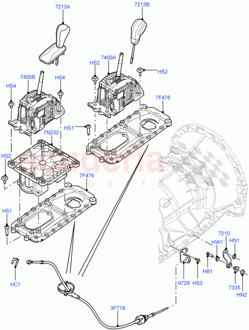 Part Diagram for Land Rover LR021516