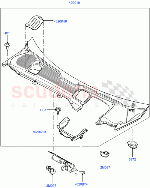 Part Diagram for Land Rover LR028521